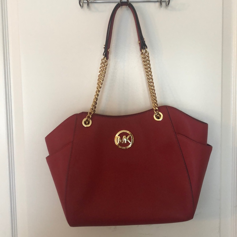 Authentic Michael Kors Red Leather purse